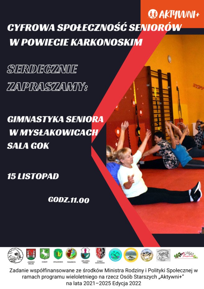 gimnastyka seniora w GOK Mysłakowice